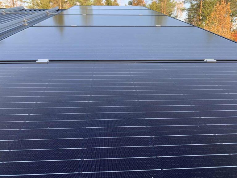 Installation av solceller, Lycksele, Västerbotten